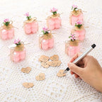 MTLEE 30 Sets Mini Bubble Candles Party Favors DIY Gift Set,Pink - Image 3