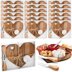 Patelai 18 Set Bridal Shower Game Prize Heart Cheese Board, Acacia Color by Patelai