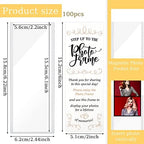 Karenhi Magnetic Photo Booth strip Frame Picture Frame 2 x 6, 100 Pcs - Image 2