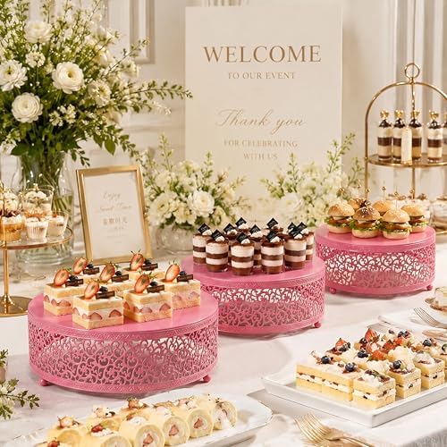 3Pcs Metal Food Risers, Buffet Table Display Stand - Image 3