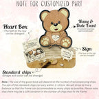 Teddy Bear Baby Shower Guest Book Alternative, Boy Drop Box Frame Keepsake - Image 8