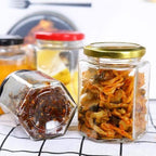 4 oz Clear Hexagon Jars,Small Glass Honey Jars With Lids(Golden),Mason Jars For Herb,Foods,Jams,Liquid, Spice Jars For Storage 30 Pack - Image 5