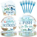 96Pcs Two Less Fish in the Sea Party Supplies for Bridal Shower, Serves 24 by Greencian