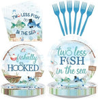 96Pcs Two Less Fish in the Sea Party Supplies for Bridal Shower, Serves 24 by Greencian