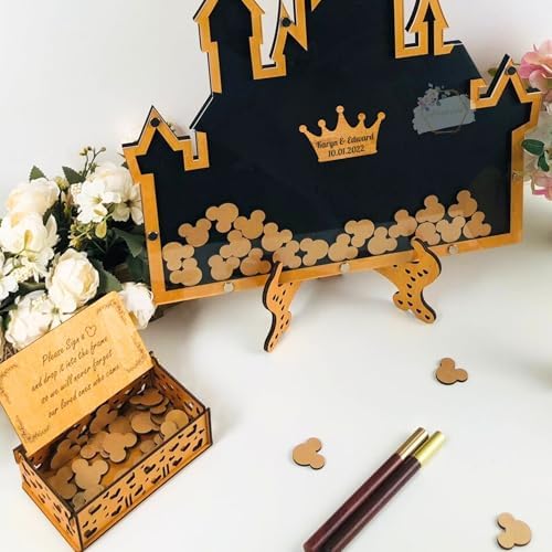 Fairytale Princess Castle Drop Box Guest Book Alternative, Wedding Birthday - Image 4