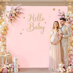6.6FT x 6.6FT Light Pink Square Backdrop Arch Cover Double-Sided Spandex Arch Covers Fitted Wedding Arch Stand Cover Stretchy Backdrop for Balloon Arches Birthday Baby Shower Party Banquet Decorations - Image 2