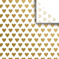 Jillson & Roberts 20" x 30" Printed Love Gift Tissue Gift Wrapping Supplies, Golden Hearts, 48 Folded Sheets by JillsonRoberts