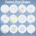 Baby Shower Guest Book Alternative, Personalized Floral Wooden Circle Sign - Image 8