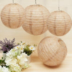 Hortsun 24 Pcs Print Burlap Paper Lanterns Classroom Decor,8/10/12 Inch - Image 4