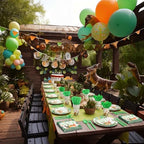 Ziliny 280 Pcs Dinosaur Tableware Decoration Set Birthday Party Favors - Image 5