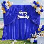 50x10FT Backdrop Curtains with Rod Pockets - Wrinkle Free Photo Stage Backdrop 10 Panels Curtains Drapes for Photography Wedding Party Baby Shower Decorations (Royal Blue) - Image 4