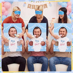 Shyyween 6 Sets Baby Shower Games Feed the Baby Blue Gender Reveal Game Kit - Image 4