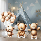 3 Pcs Bear Baby Shower Birthday Decorations Bear Gender Reveal Sign Large Cutouts 1st Birthday Party Centerpieces for Baby Shower Party Supplies Photo Booth Props Backdrops Decor - Image 6