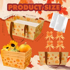 Funnymoom 24 Pcs Pumpkin Fall Gift Basket Set with Bags and Bows - Image 3