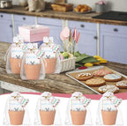 Ctosree 24 Sets Easter Seed Packets Party Favors with Mini Pots Bunny Tags - Image 5