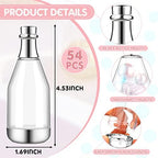 Cunhill 54 Pcs Mini Champagne Bottles Wedding Favors Bulk, Silver - Image 2