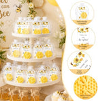 60 Set Bee Themed Baby Shower Favors for Guest Honeycomb Soap, Including Honey Soap with Thank You Card Gift Bags, Return Gifts for Gender Reveal Party Decorations Baby Shower Gifts Souvenirs Prizes - Image 3