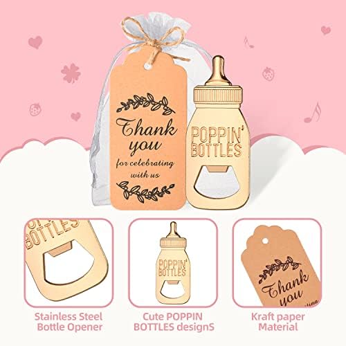 24 Pcs Poppin Design Bottle Opener Baby Shower Favors for Guests - Image 2