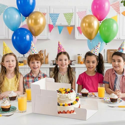 Arttown 48 Pack Cake Boxes 10 Inch Tall Multi-Layer White - Image 2