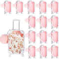 VioraWhite 30 Pcs Mini Suitcase Empty Box and Plush Ball Set, Pink by VioraWhite