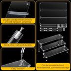 6 Pcs Acrylic Dessert Stand Set Tiered Tray Holder, Novel Style - Image 5