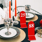 Geetery 100 Pcs Acrylic Double Sided Table Numbers 1-100 Stands,Red - Image 6