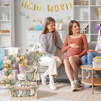 Wooden Baby Shower Crate Closet with Hanger and Rack - Image 5