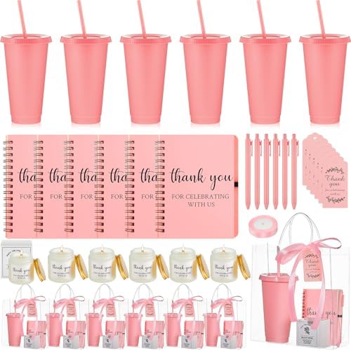 Nuogo 6 Sets New Parent Shower Prizes, Pink Color, Classic Style by Nuogo