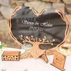 Personalized Maple Tree Guest Book Alternative for Rustic Boho Wedding - Image 3