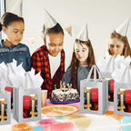 Zhanmai 36 Pcs Kraft Paper Gift Bags with Clear Window Handles, Silver - Image 5