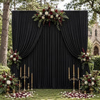 4-Panel Black Backdrop Curtain 5ft x 10ft - Image 3