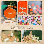 Halloween Wedding Guest Book Alternative, Personalized Pumpkin Drop Frame - Image 4
