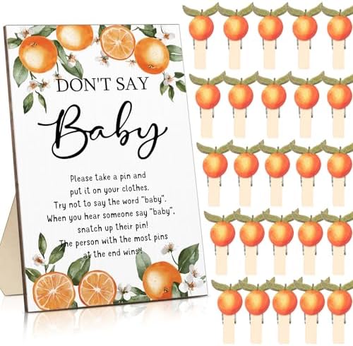 Unittype 51 Pcs Don't Say Baby Shower Game Favors, Little Cutie by Unittype