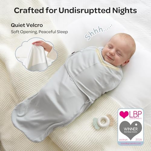 Momcozy Swaddles for Newborns, Quiet Fastener Swaddle for Infant 0-3 Months - Image 3