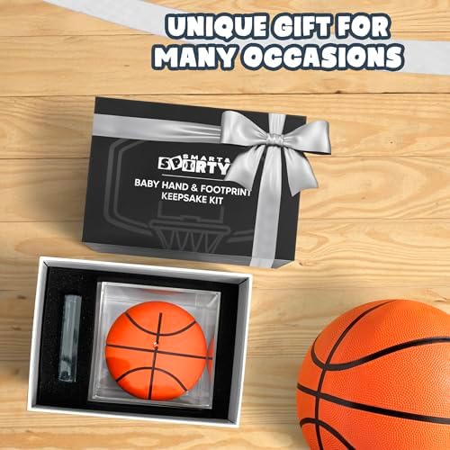 Baby Basketball Handprint Kit - Baby Boy Basketball Newborn Keepsake Kit - Image 5