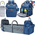KABAQOO Diaper Bag Backpack with Detachable Changing Station, Large Capacity Baby Diaper Bags for Boys & Girls, Baby Registry Search Stuff & Shower Gifts, Newborn Essentials Must Haves, Blue by KABAQOO