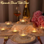 FoldTier 24 Pcs Glass Votive Candle Holders with Lids, 3.62×2.44in - Image 6