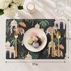 Paper Placemats Design – Temple Dreams Exotic Palace – Malabar Home - Image 4
