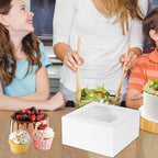 JCD 16 Pcs Valentine’s Day 1+5 Bento Cake and Cupcake Box for a under 6 inch Cake and 5 Cupcakes Box Family Dinner Birthday Party Picnic Gift Boxes Fit 5 Regular Cupcakes and Mini CakeS (1+5/16Pcs) - Image 5