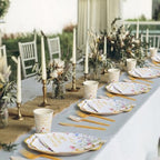 Pickmesh 400 Pcs Floral Bridal Shower Party Supplies Paper Plates Serve 50 - Image 6