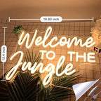 Britrio Welcome to the Jungle Neon Sign Safari Jungle Themed Birthday Party - Image 2