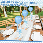 Chunful 6 Set Blue One Silly Goose 1st Birthday Decoration 11.8 Inch - Image 4