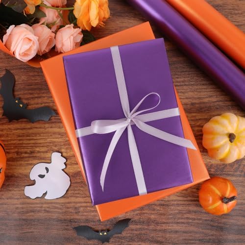 NESCCI Deep Purple Matte Wrapping Paper,Gift Wrapping Paper-3 Roll - Image 5