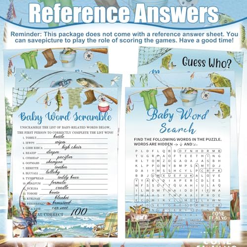 Funnymoom 426 Pcs Fishing Baby Shower Games Set, 8 Activities - Image 6