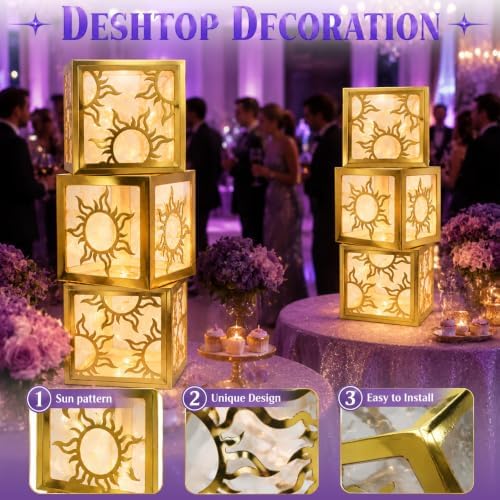 6 Set Princess Sun Table Centerpiece with LED - Image 4