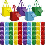 Sherr 200 Pcs Mini Gift Bags Bulk, Extra Small Kraft Paper Bag with Tissue Paper,Card, Handle, 4x2.8x4.5 Tiny Little Gift Box for Birthday, Party Favor, Wedding, Baby Showers, Business (Colorful) by Sherr