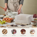 Pack of 10 Cake Boxes with Window (8.26" x 8.26" x 3.93") - Ideal for Cake 8 inch, Bakery and Cookie, White Leather - Image 5