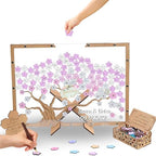 Cherry Blossom Wedding Guest Book Alternative Acrylic Sakura Drop Box Frame by Handmade