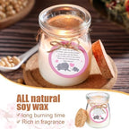 Threlaco 20 Pcs Elephant Baby Shower Favor Candle Glass Jar - Image 3