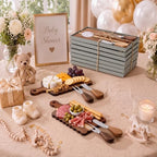 LemonRoad 6 Sets Acacia Wood Baby Shower Prizes, 6" L x 9" W - Image 5